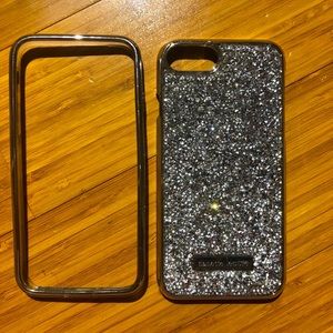 iPhone 7/8 case silver gems
